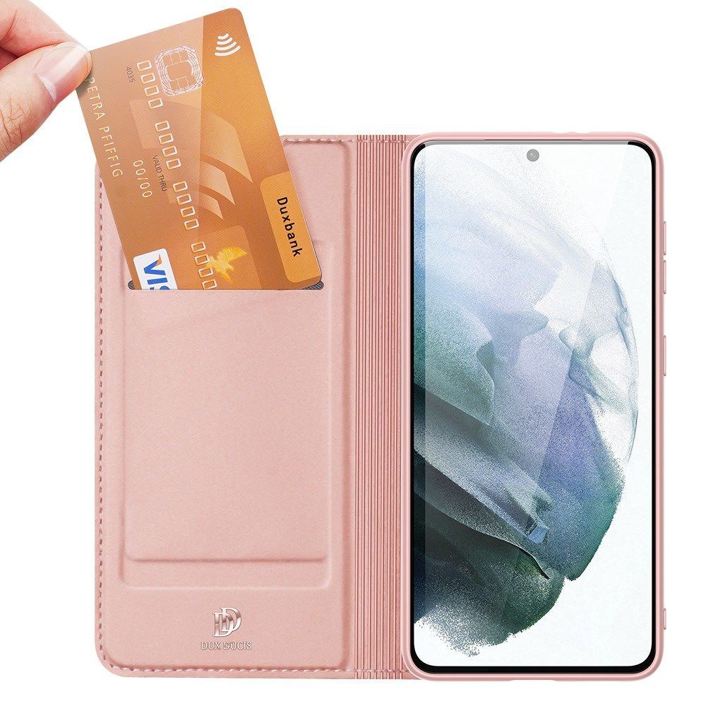 Dux Ducis Skin Pro Series Samsung Galaxy S21 FE Hoesje Wallet Roze afbeelding 2