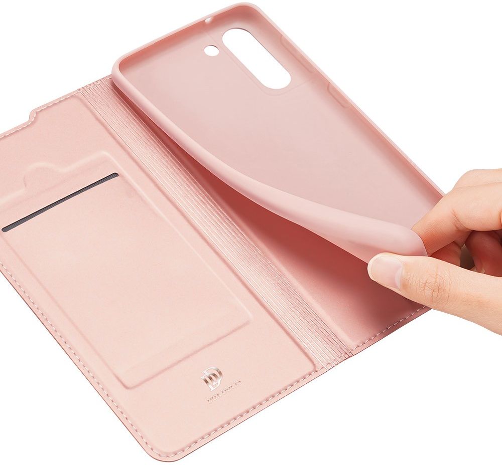 Dux Ducis Skin Pro Series Samsung Galaxy S21 FE Hoesje Wallet Roze afbeelding 5