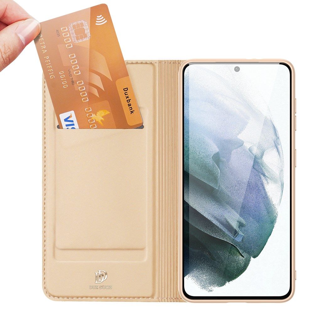 Dux Ducis Skin Pro Series Samsung Galaxy S21 FE Hoesje Wallet Goud afbeelding 2