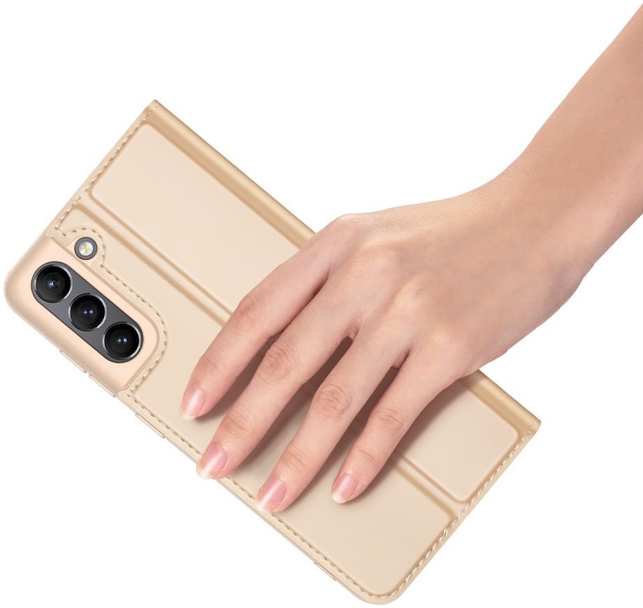 Dux Ducis Skin Pro Series Samsung Galaxy S21 FE Hoesje Wallet Goud afbeelding 6