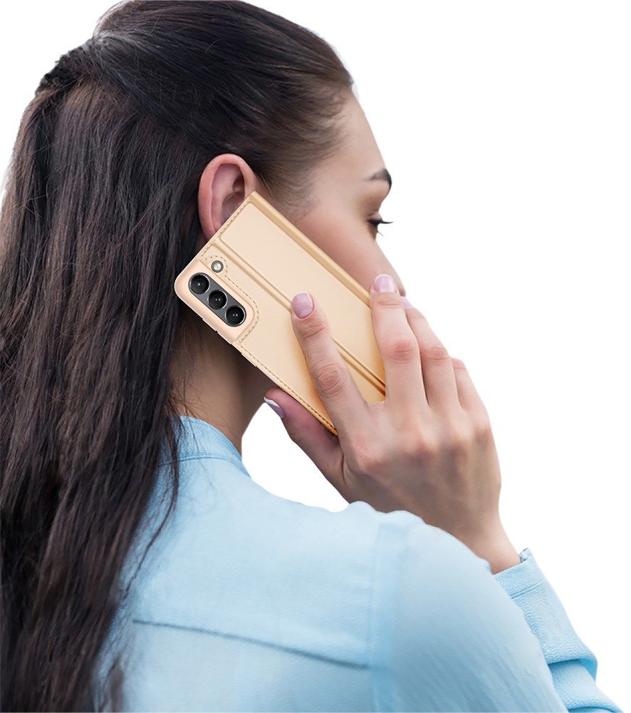 Dux Ducis Skin Pro Series Samsung Galaxy S21 FE Hoesje Wallet Goud afbeelding 10