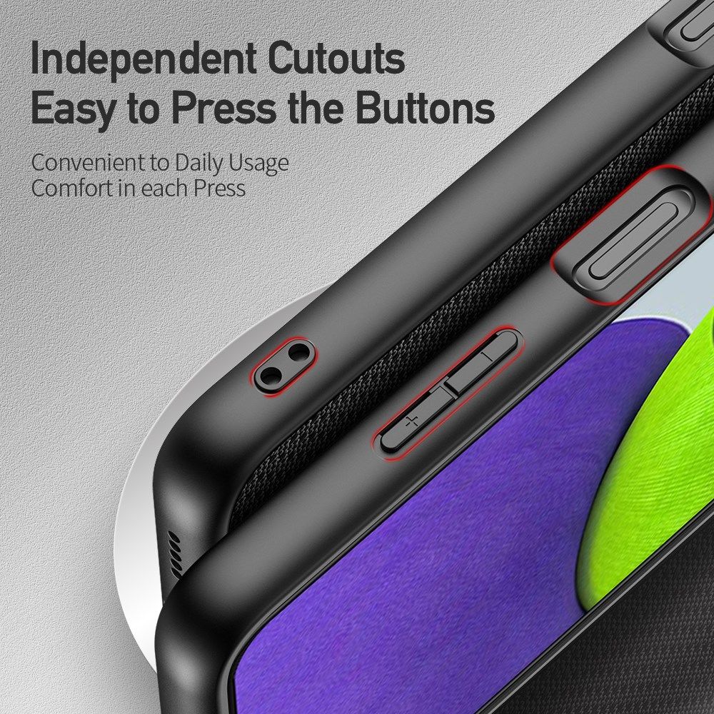 Dux Ducis Fino Series Samsung Galaxy M22/A22 4G Hoesje Backcover Zwart afbeelding 5