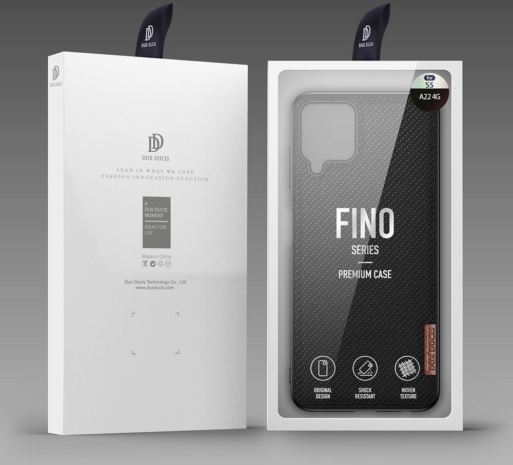 Dux Ducis Fino Series Samsung Galaxy M22/A22 4G Hoesje Backcover Zwart afbeelding 8