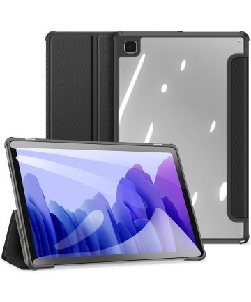 Dux Ducis Toby Samsung Galaxy Tab A7 2020 Hoes Tri-Fold Bookcase Zwart Hoesjes