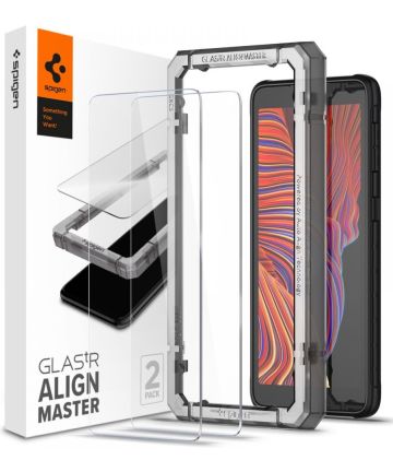 Spigen AlignMaster Samsung Galaxy Xcover 5 Screen Protector (2-Pack) Screen Protectors