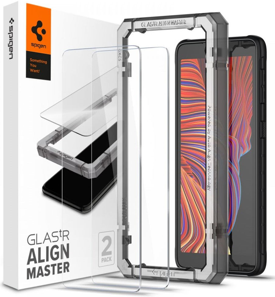 Spigen AlignMaster Samsung Galaxy Xcover 5 Screen Protector (2-Pack) afbeelding 1
