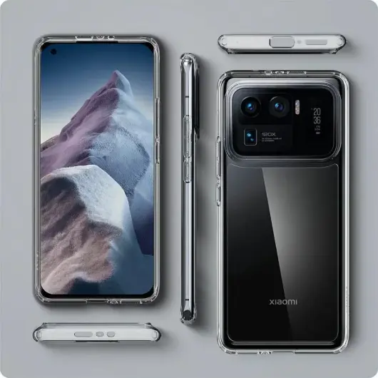 Spigen Ultra Hybrid Xiaomi Mi 11 Ultra Hoesje Ultra Clear Transparant afbeelding 8