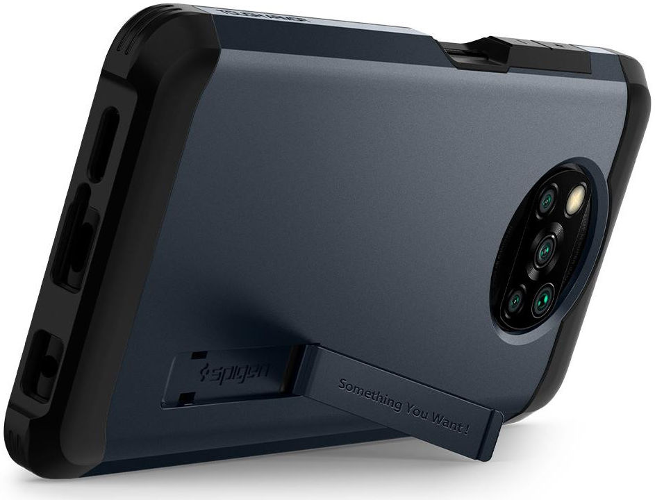 Spigen Tough Armor Xiaomi Poco X3 Pro Hoesje Gunmetal afbeelding 2