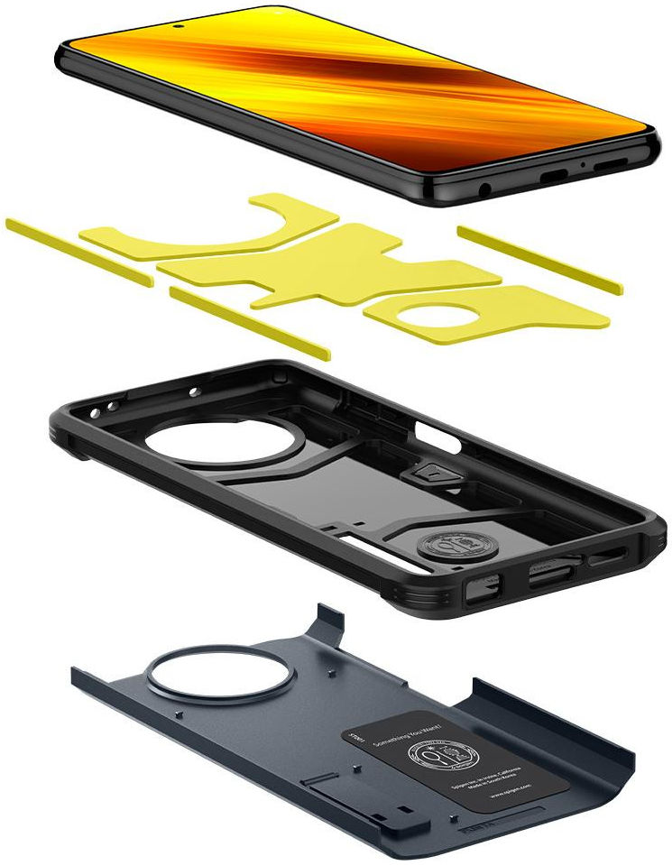 Spigen Tough Armor Xiaomi Poco X3 Pro Hoesje Gunmetal afbeelding 6