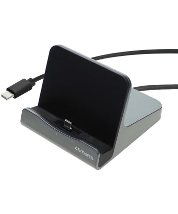 4smarts VoltDock 60W USB-C Docking Oplaad Station Gunmetal Houders
