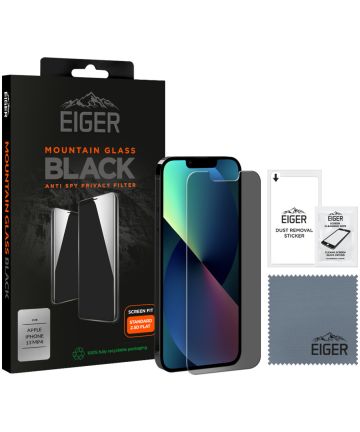 Eiger Apple iPhone 13 Mini Privacy Glass Case Friendly Screenprotector Screen Protectors