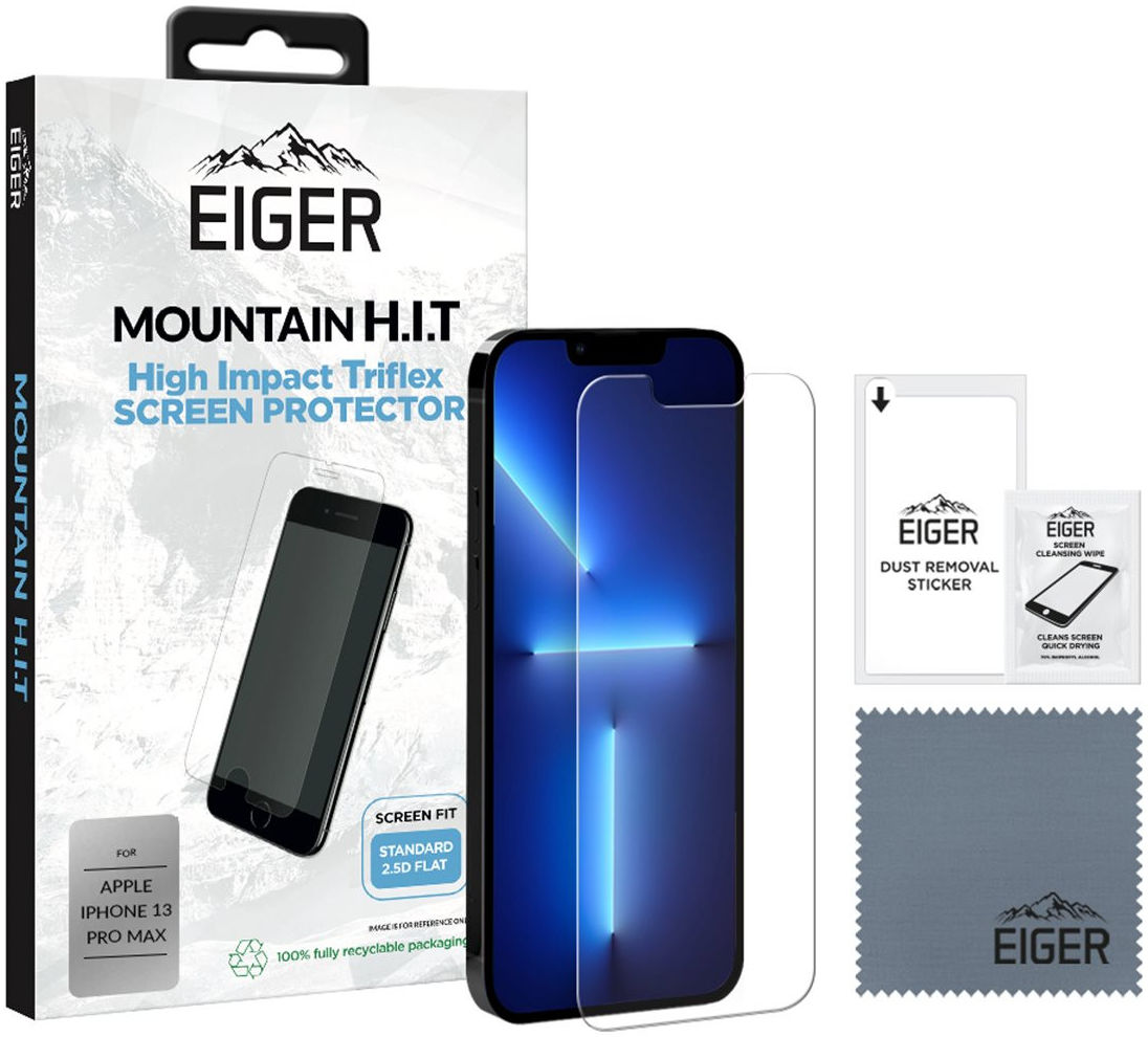 Eiger Apple iPhone 13 Pro Max Display Folie Screen Protector afbeelding 6