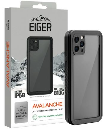 Eiger Avalanche Apple iPhone 13 Pro Max Waterdicht Hoesje Zwart Hoesjes