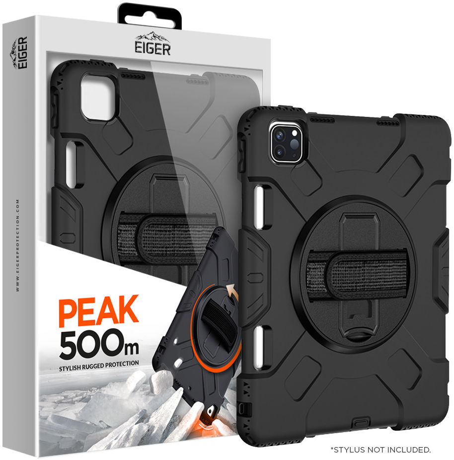Eiger Peak 500m iPad Pro 11 / iPad Air (2022 / 2020) Hoes Zwart afbeelding 1