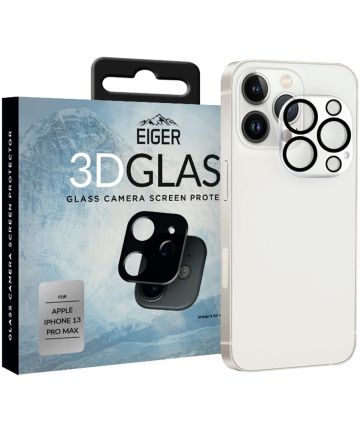 Eiger Apple iPhone 13 Pro Max Camera Protector Tempered Glass Gebogen Screen Protectors