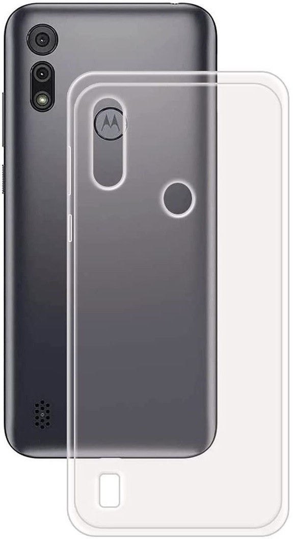 Motorola Moto E6i Hoesje Dun TPU Back Cover Transparant afbeelding 1