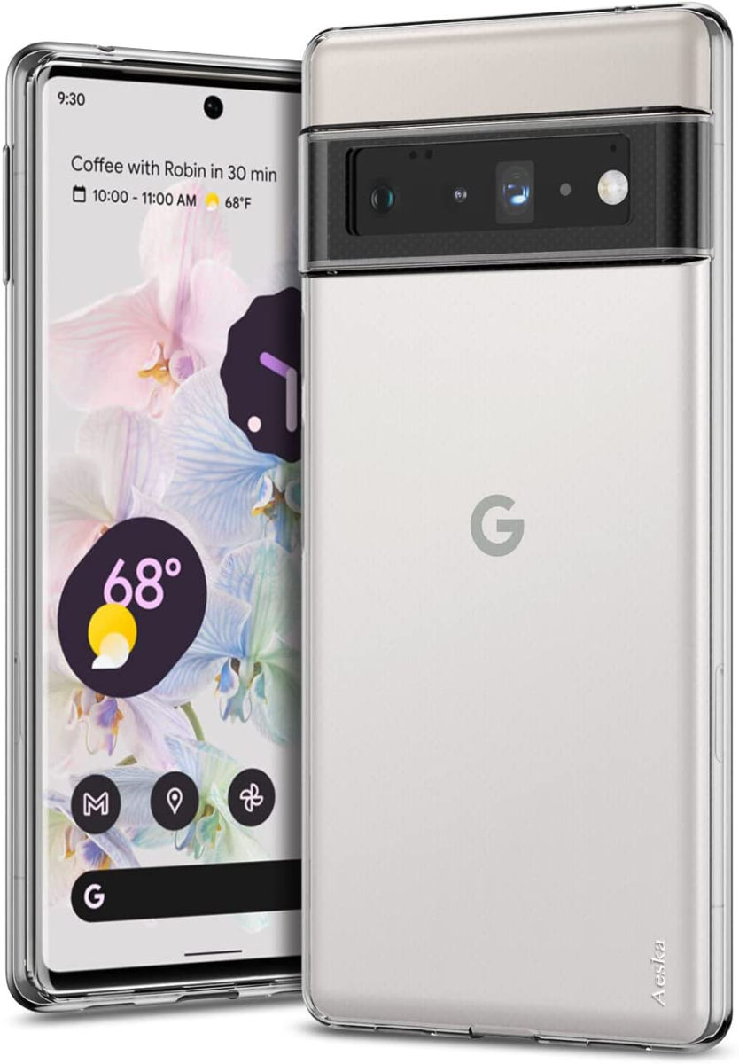 Google Pixel 6 Pro Hoesje Dun TPU Back Cover Transparant afbeelding 2