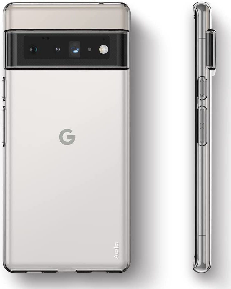 Google Pixel 6 Pro Hoesje Dun TPU Back Cover Transparant afbeelding 4