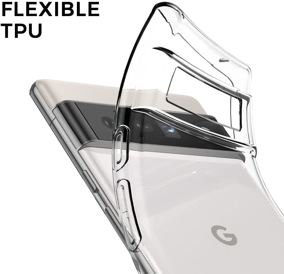 Google Pixel 6 Pro Hoesje Dun TPU Back Cover Transparant afbeelding 6