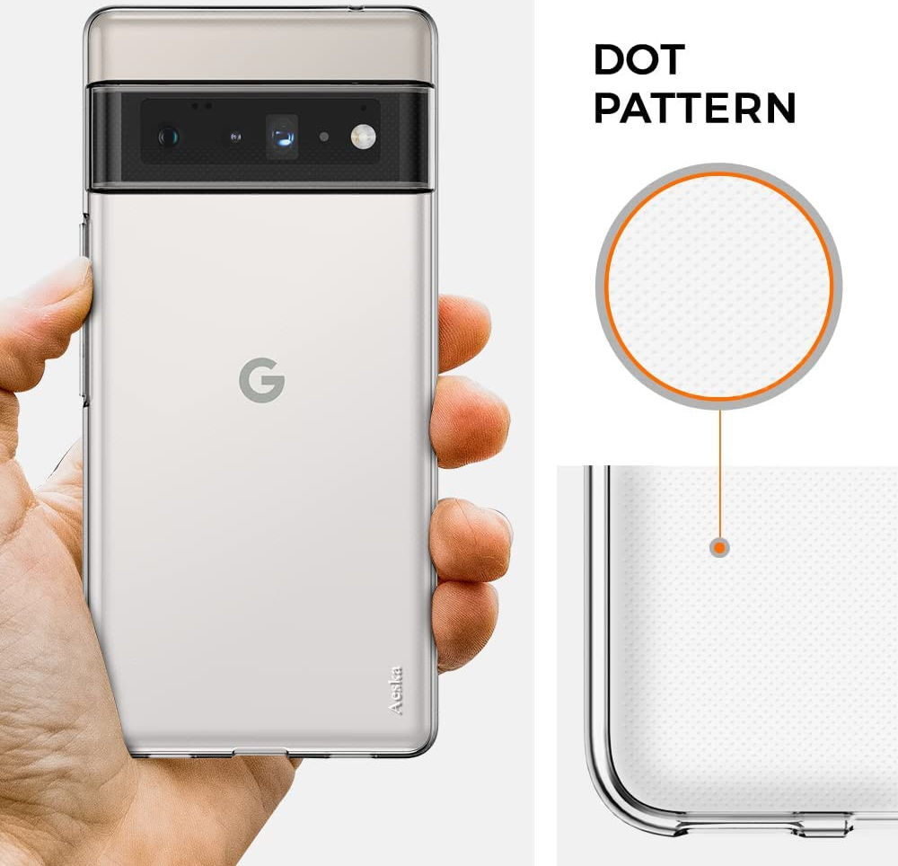 Google Pixel 6 Pro Hoesje Dun TPU Back Cover Transparant afbeelding 7