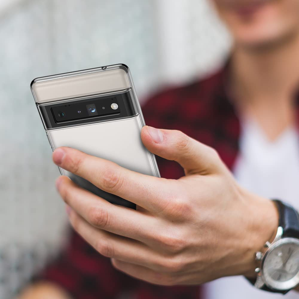 Google Pixel 6 Pro Hoesje Dun TPU Back Cover Transparant afbeelding 9
