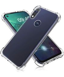 Motorola E6i Hoesje Schokbestendig TPU Back Cover Transparant