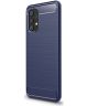 Samsung Galaxy A32 4G Hoesje Geborsteld TPU Back Cover Blauw