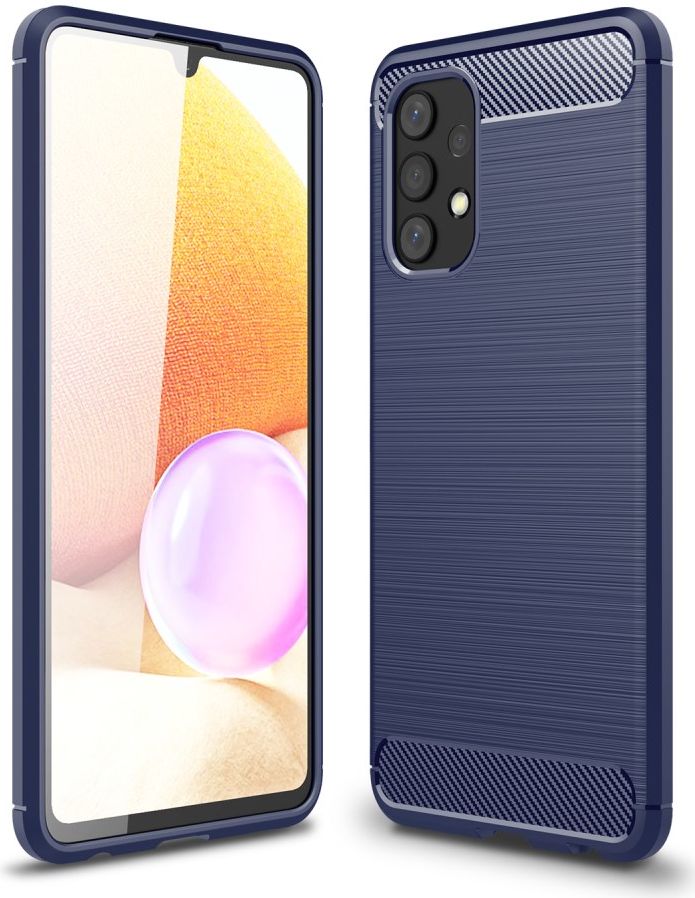 Samsung Galaxy A32 4G Hoesje Geborsteld TPU Back Cover Blauw afbeelding 8