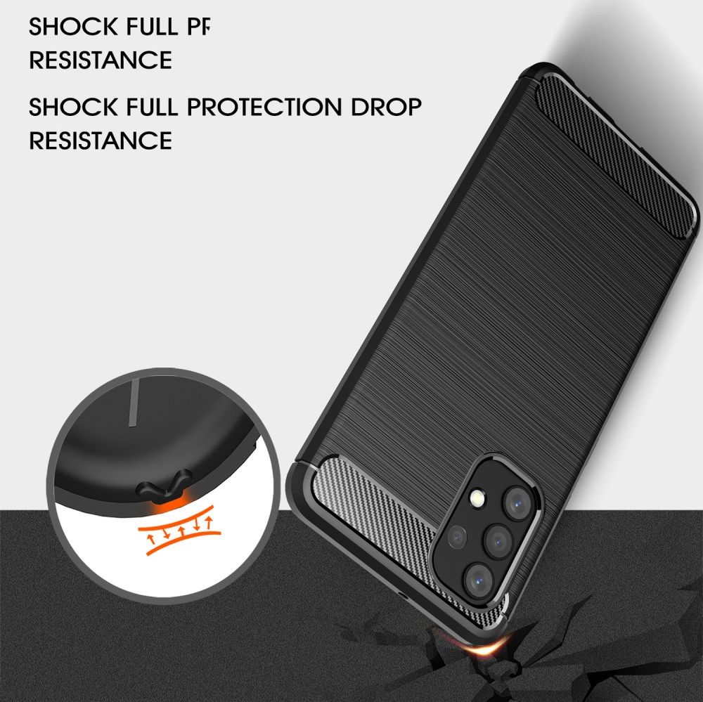 Samsung Galaxy A32 4G Hoesje Geborsteld TPU Back Cover Blauw afbeelding 7