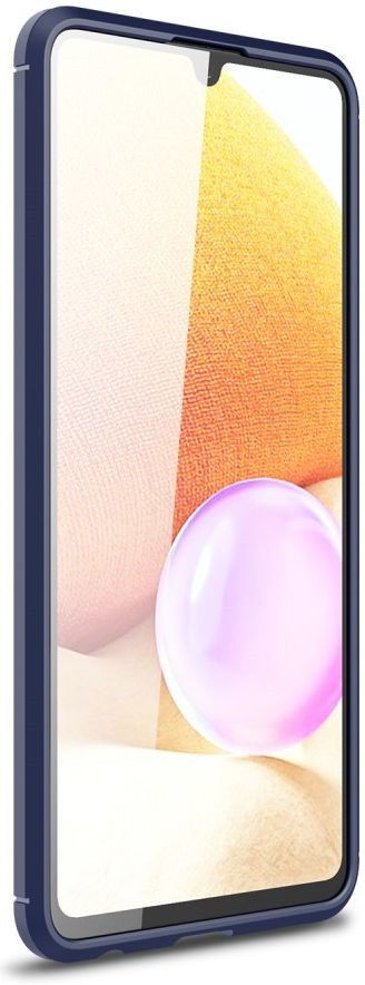 Samsung Galaxy A32 4G Hoesje Geborsteld TPU Back Cover Blauw afbeelding 2
