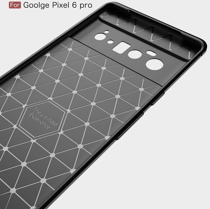 Google Pixel 6 Pro Hoesje Geborsteld TPU Back Cover Blauw afbeelding 7