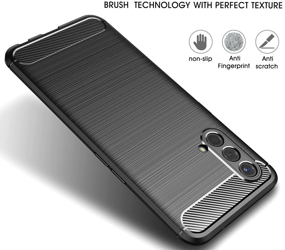 OnePlus Nord CE 5G Hoesje Geborsteld TPU Back Cover Zwart afbeelding 3