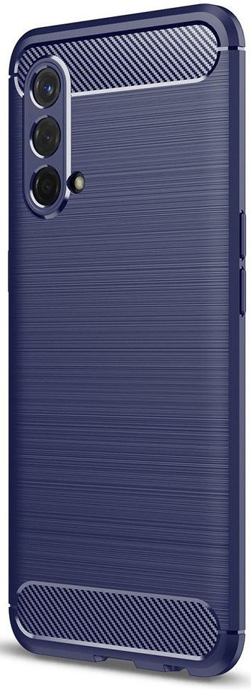 OnePlus Nord CE 5G Hoesje Geborsteld TPU Back Cover Blauw afbeelding 1