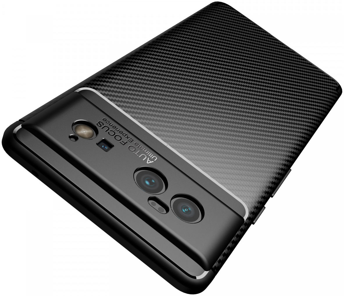Google Pixel 6 Hoesje Siliconen Carbon TPU Back Cover Zwart afbeelding 8