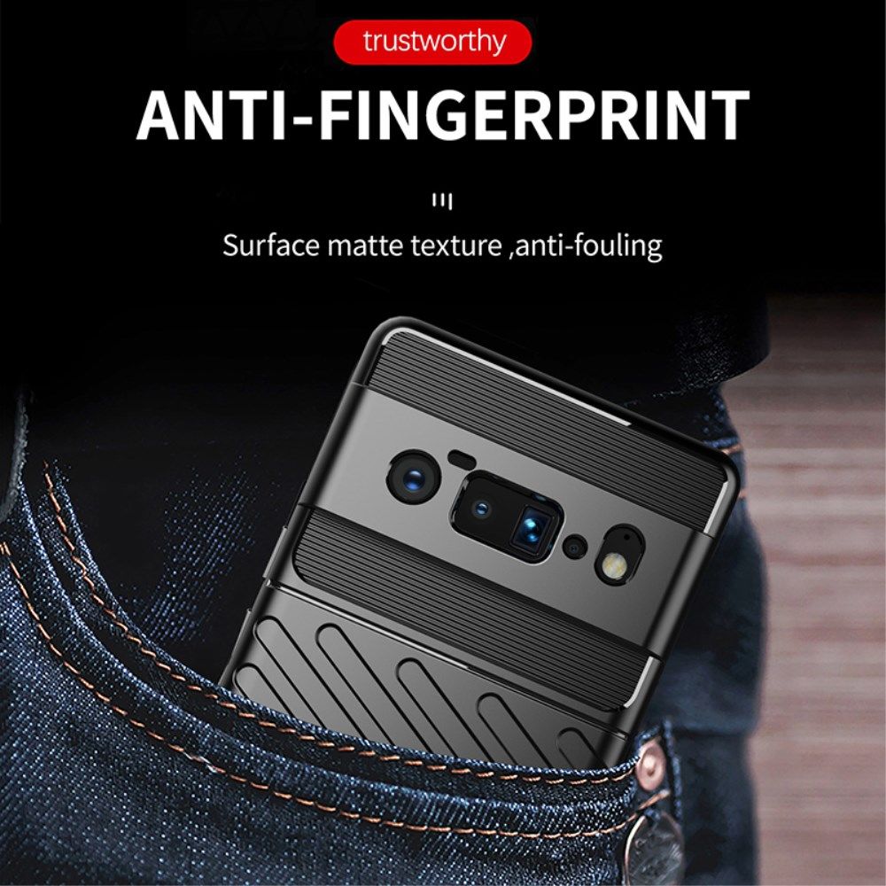 Google Pixel 6 Pro Hoesje TPU Thunder Design Back Cover Zwart afbeelding 4