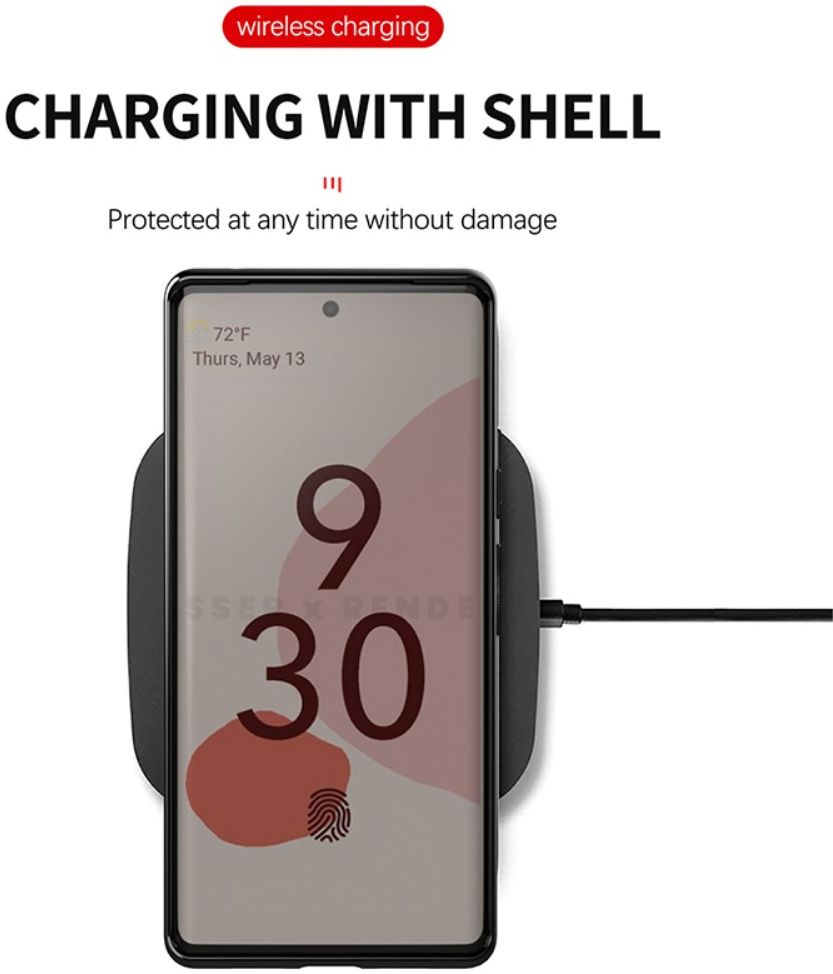 Google Pixel 6 Pro Hoesje TPU Thunder Design Back Cover Zwart afbeelding 5