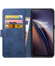 Rosso Element OnePlus Nord CE 5G Hoesje Book Cover Wallet Blauw