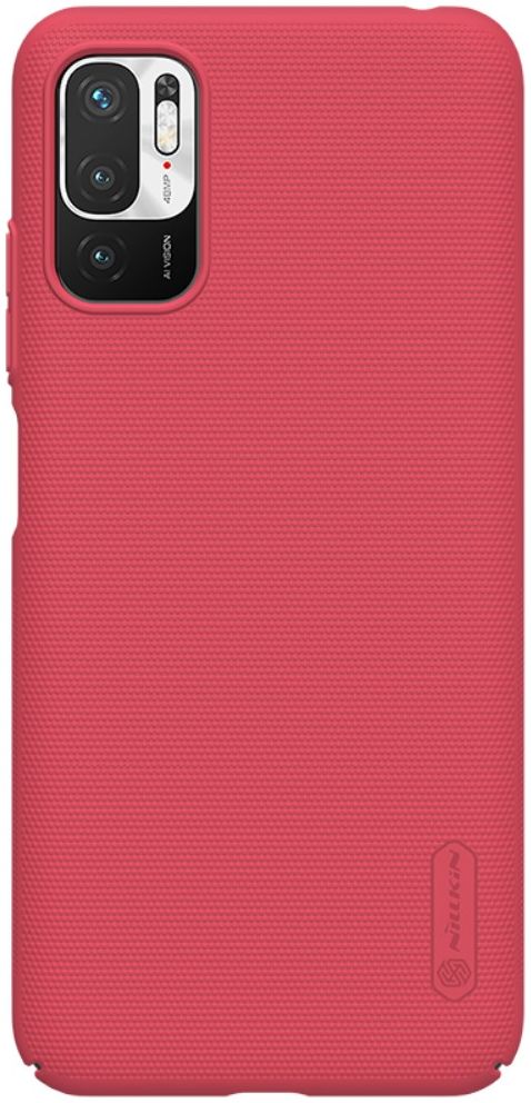 Nillkin Frosted Xiaomi Redmi Note 10 5G / Poco M3 Pro Hoesje Rood afbeelding 1