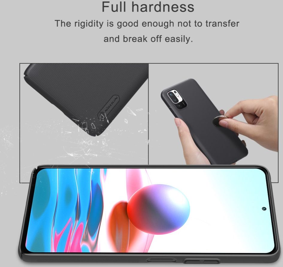 Nillkin Frosted Xiaomi Redmi Note 10 5G / Poco M3 Pro Hoesje Rood afbeelding 10