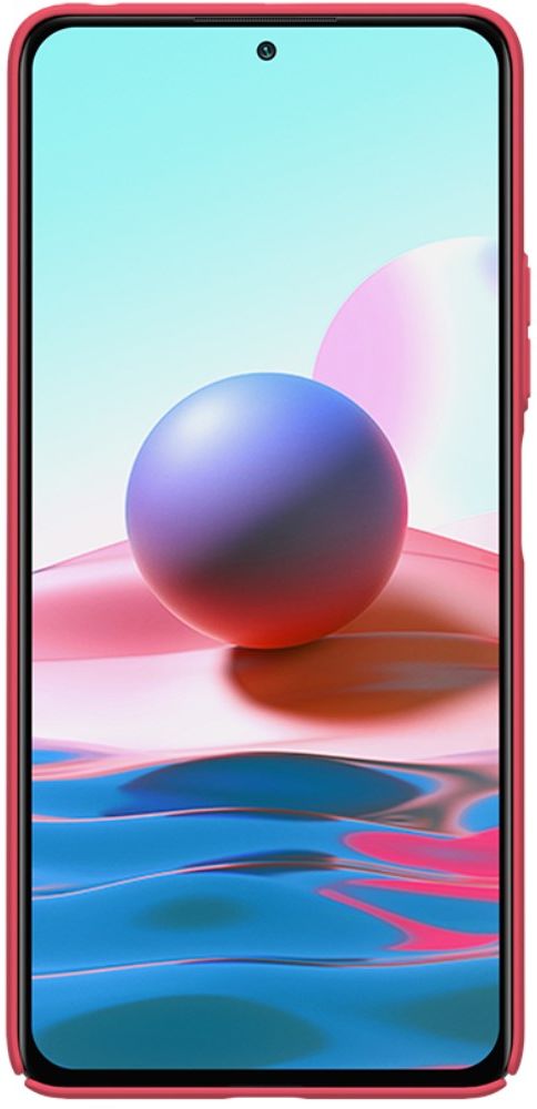 Nillkin Frosted Xiaomi Redmi Note 10 5G / Poco M3 Pro Hoesje Rood afbeelding 2