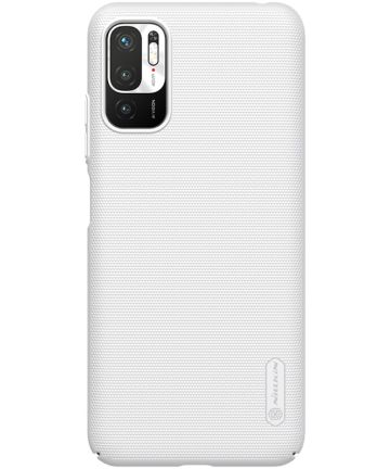Nillkin Frosted Xiaomi Redmi Note 10 5G / Poco M3 Pro Hoesje Wit Hoesjes