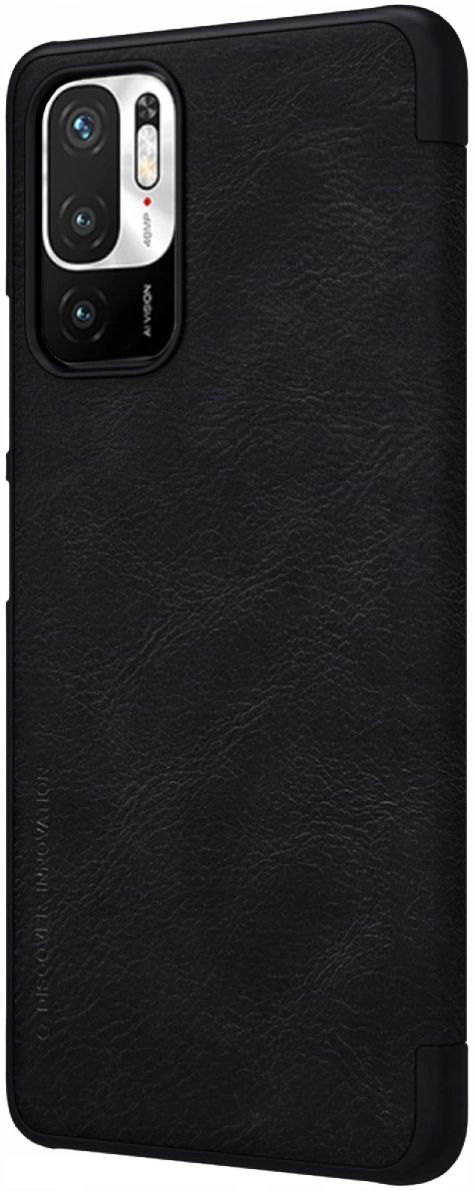 Nillkin Qin Xiaomi Redmi Note 10 5G / Poco M3 Hoesje Book Case Zwart afbeelding 2