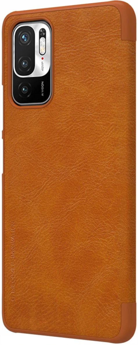 Nillkin Qin Xiaomi Redmi Note 10 5G / Poco M3 Hoesje Book Case Bruin afbeelding 2