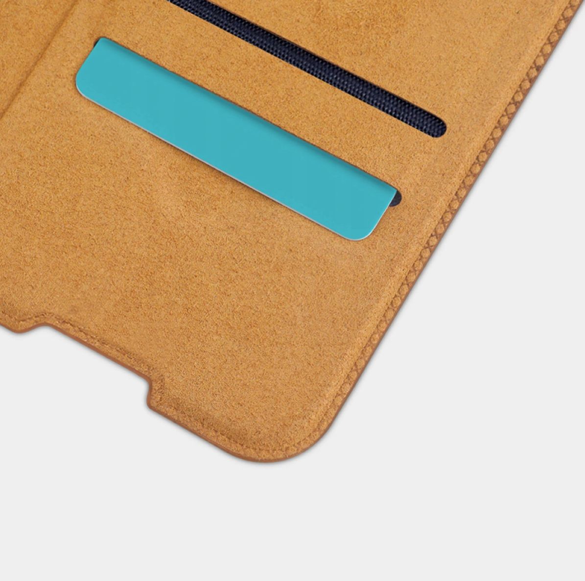 Nillkin Qin Xiaomi Redmi Note 10 5G / Poco M3 Hoesje Book Case Bruin afbeelding 6