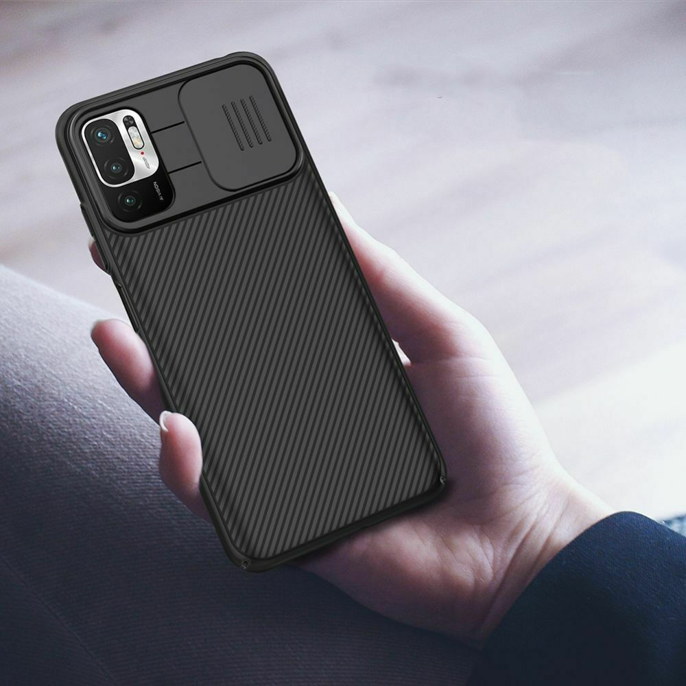 Nillkin CamShield Xiaomi Redmi Note 10 5G/Poco M3 Pro Hoesje Zwart afbeelding 2