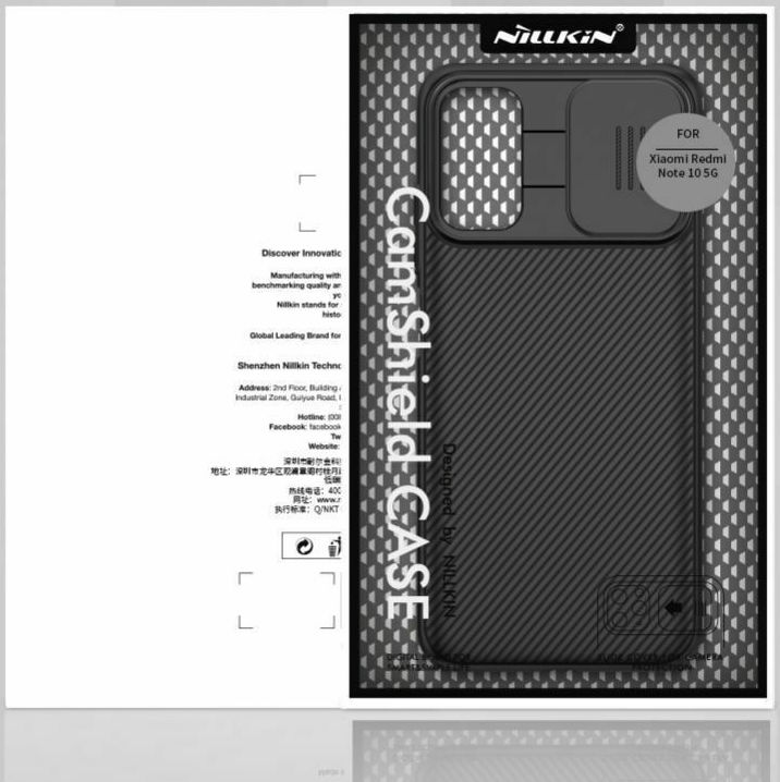 Nillkin CamShield Xiaomi Redmi Note 10 5G/Poco M3 Pro Hoesje Zwart afbeelding 4