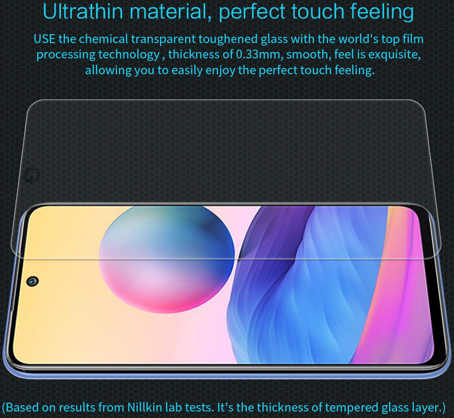 Nillkin Xiaomi Redmi Note 10 5G/Poco M3 Pro Screen Protector 0.3mm afbeelding 8