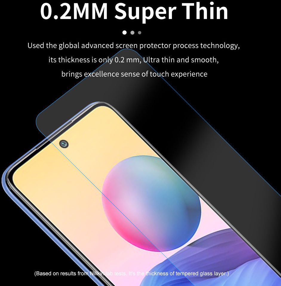Nillkin Xiaomi Redmi Note 10 5G/Poco M3 Pro Screen Protector 0.2mm afbeelding 4