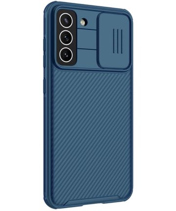 Nillkin CamShield Samsung Galaxy S21 FE Hoesje Camera Slider Blauw Hoesjes