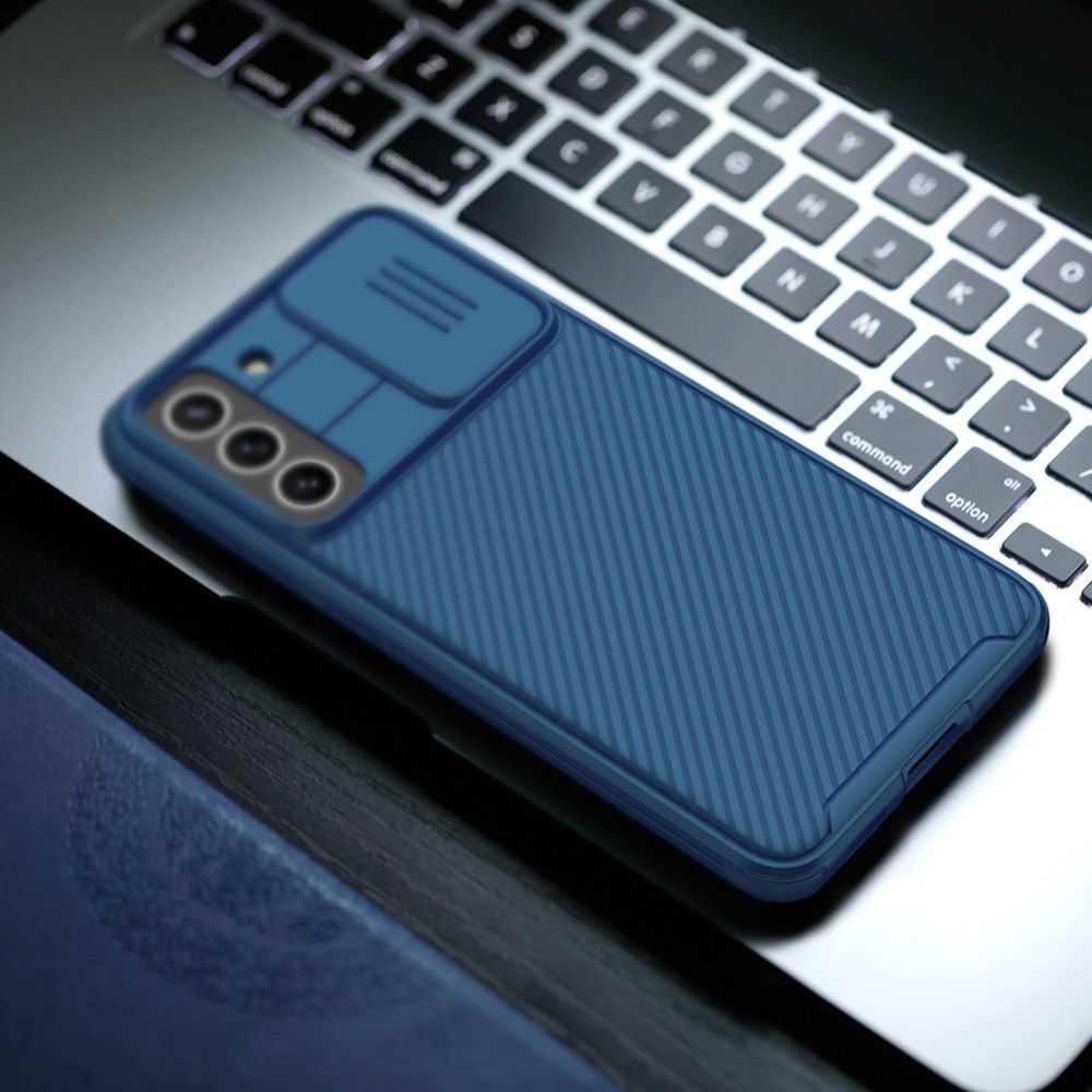 Nillkin CamShield Samsung Galaxy S21 FE Hoesje Camera Slider Blauw afbeelding 6